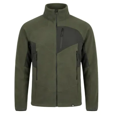Northfinder Salva pánská flicová mikina - blackdarkgreen