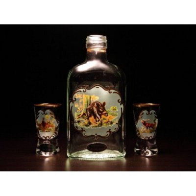 Jagerglass - Souprava ploskačka 200ml +2ks fernet 30ml