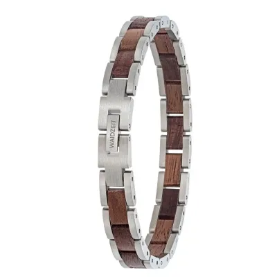 Element Hnědý dřevěný náramek