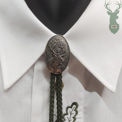 Myslivecká kravata Bylo - Jelen chrom