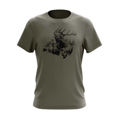 Northfinder BENNIE triko greengrey