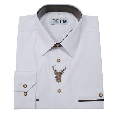 LUKO pánská obleková košile s výšivkou 182115