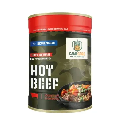 Konzerva Hot Beef CampCore® / samoohřev