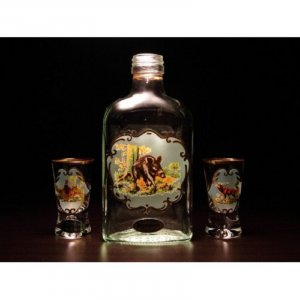 Jagerglass - Souprava ploskačka 200ml +2ks fernet 30ml