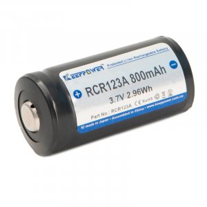 Keeppower RCR123A 800 mAh nabíjecí baterie
