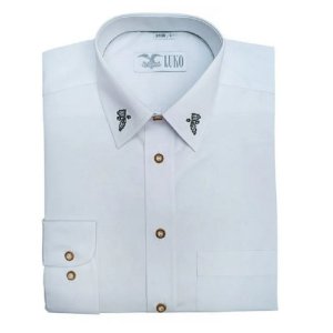 LUKO pánská obleková košile s výšivkou 232108 - SLIM FIT