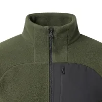 Northfinder Salva pánská flicová mikina - blackdarkgreen