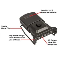 CYCLOPS lampa na kšiltovku MICRO green