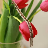 Element Hnědý dřevěný náramek