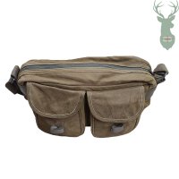 Kožená taška OLIVE s dřevěnou prackou
