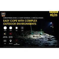 NITECORE svítidlo NU25 čelovka 360 lumenů