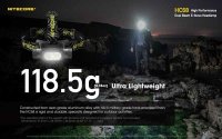 Nitecore HC68 - Svítilna  čelovka