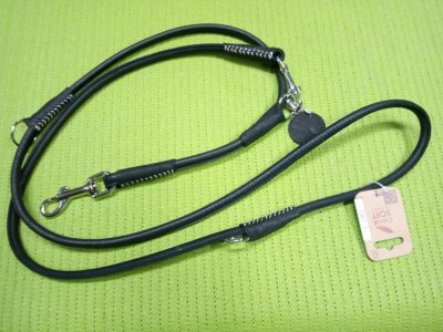 Kožené vodítko černé SOFT